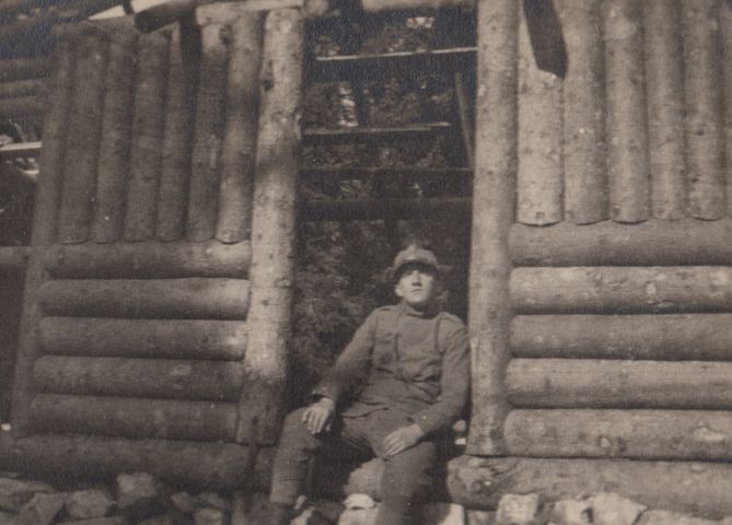 Uomo - Ritratto fotografico (positivo) di fotografia ritrattistica Prima Guerra mondiale (primo quarto XX)