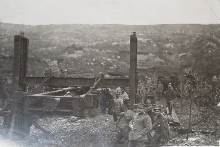 Artiglieria pesante da assedio (positivo) di fotografia ritrattistica Prima Guerra mondiale (primo quarto XX)