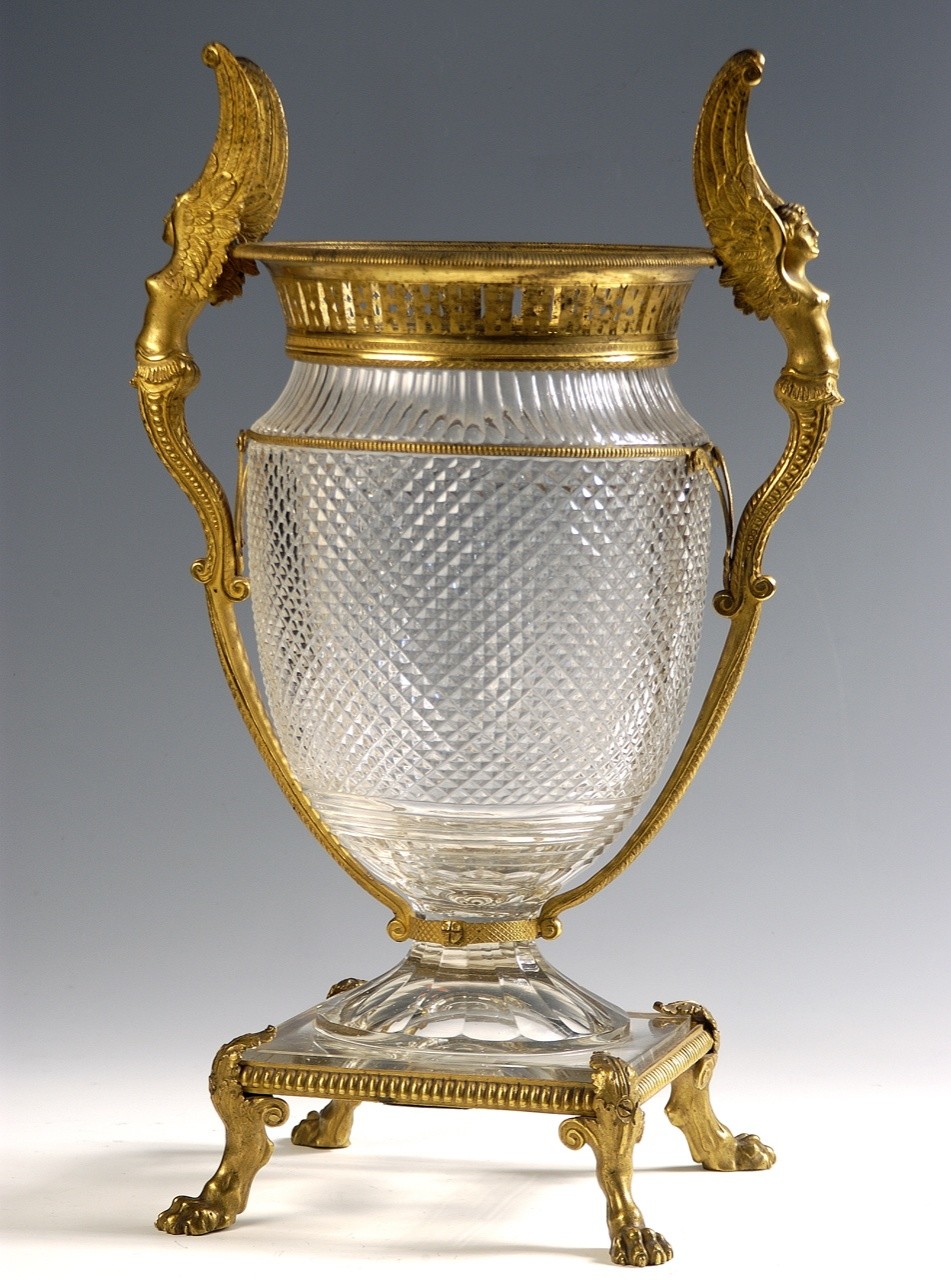 vaso - bottega francese (fine/ inizio secc. XVIII/ XIX)