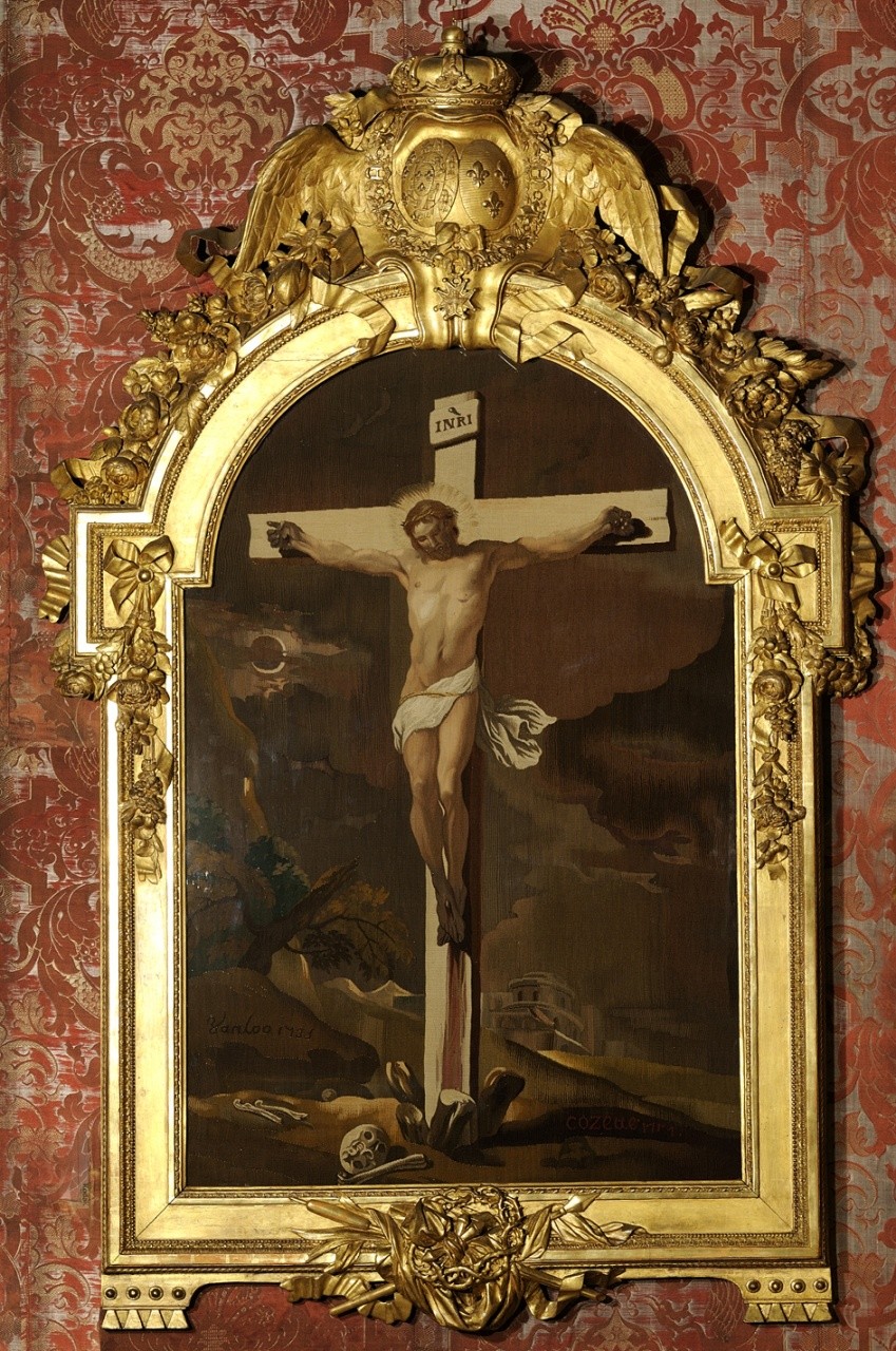 Cristo crocifisso (arazzo) - manifattura francese (sec. XVIII)
