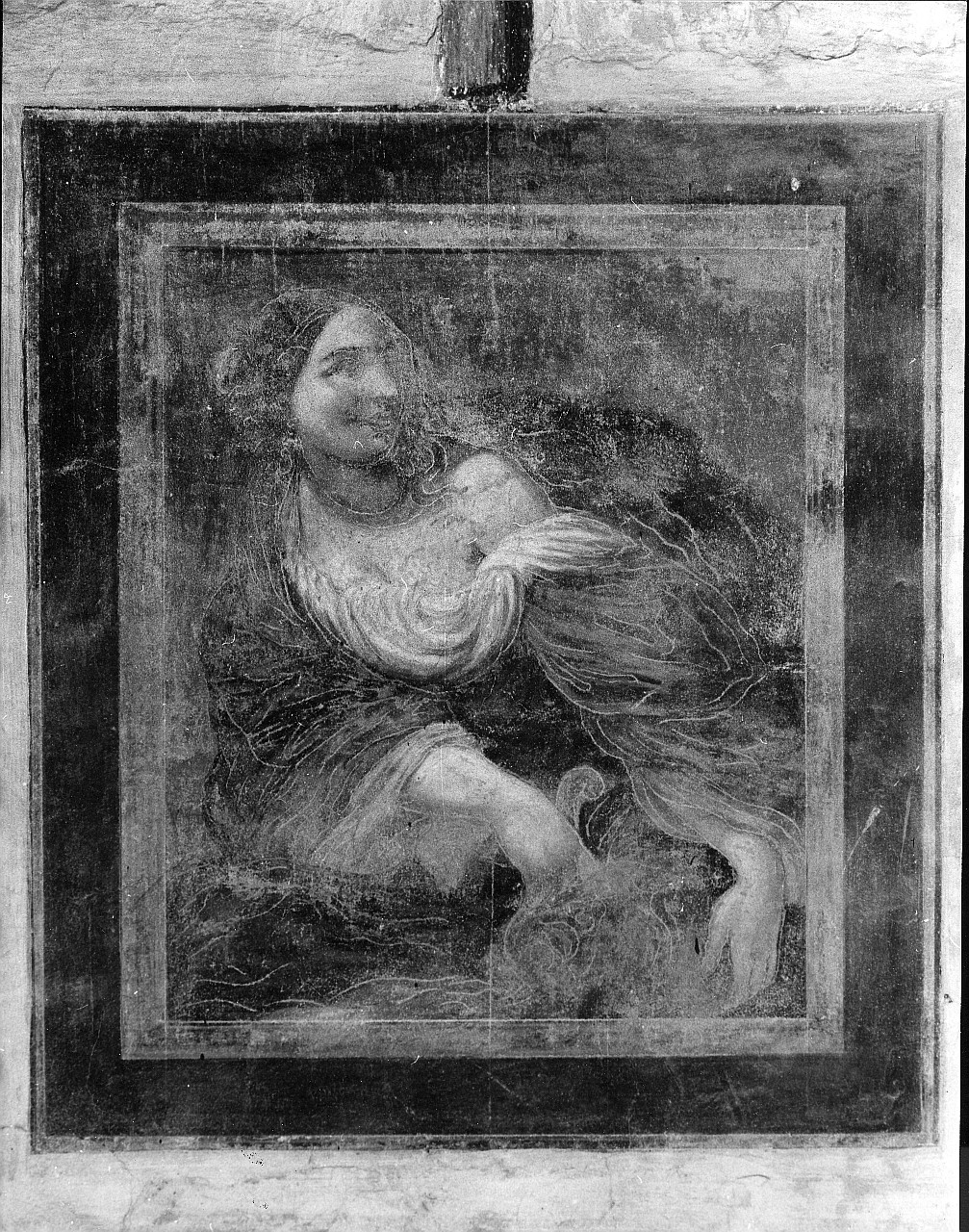 Dalila taglia le trecce di Sansone (dipinto murale, elemento d'insieme) - ambito toscano (primo quarto sec. XIX)