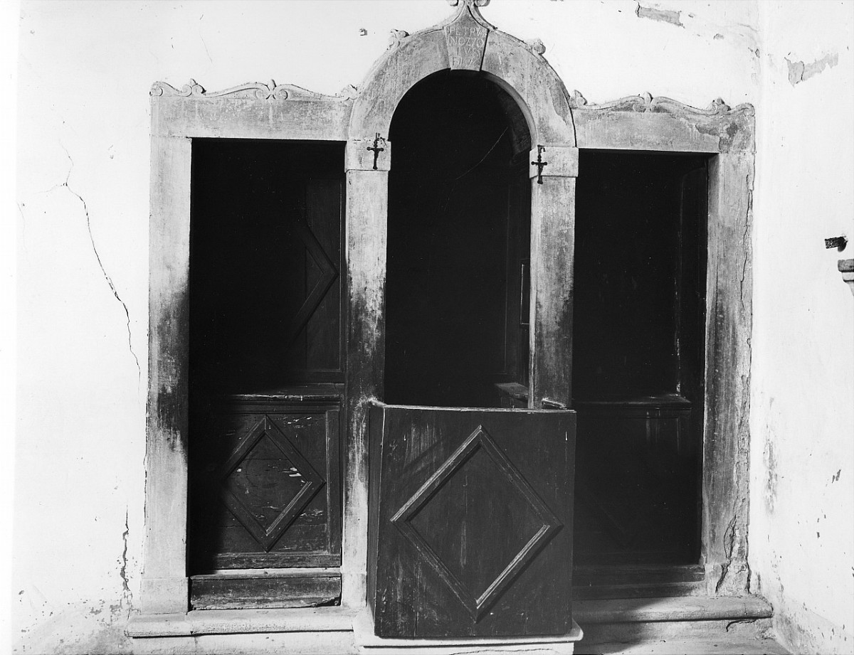 sportello di confessionale - bottega toscana (sec. XVII)