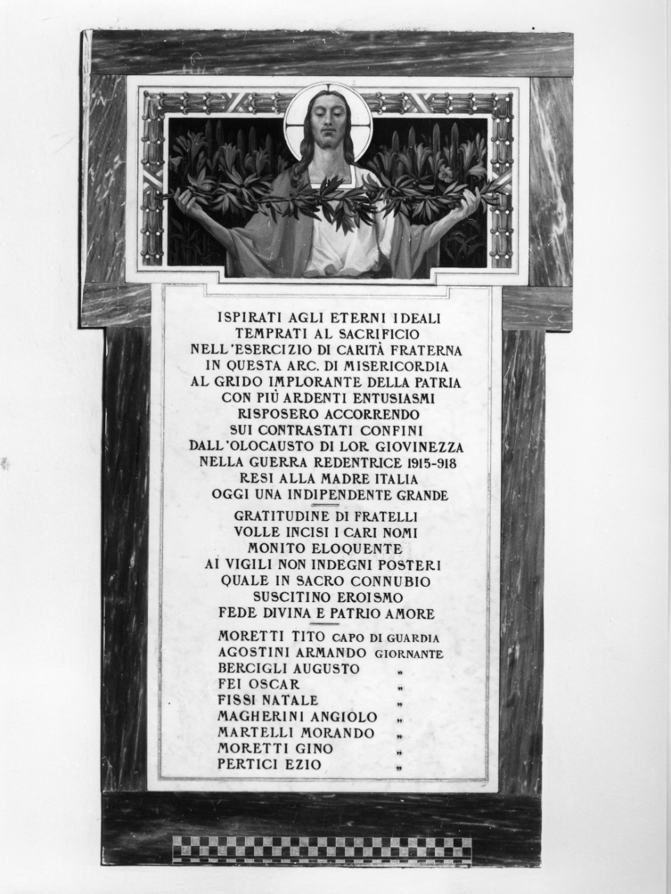 lapide commemorativa - bottega toscana (sec. XX)