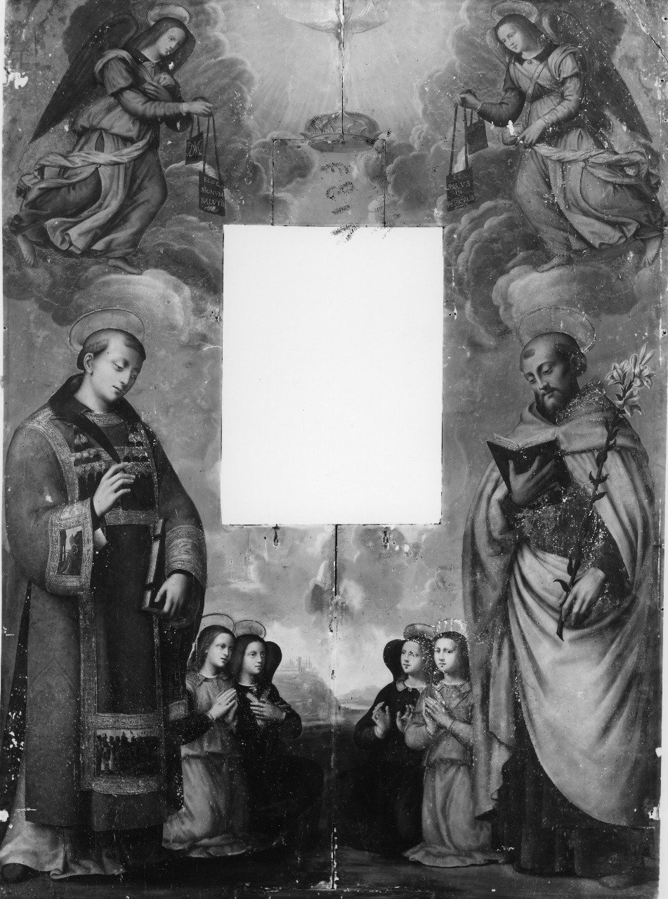 San Lorenzo/ Sant'Alberto (dipinto) di Antonio del Ceraiolo (attribuito) (inizio sec. XVI)