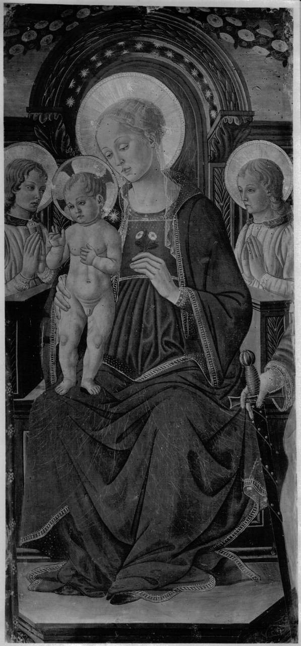 Madonna con Bambino e angeli (dipinto) di Maestro di San Miniato (attribuito) (seconda metà sec. XV)