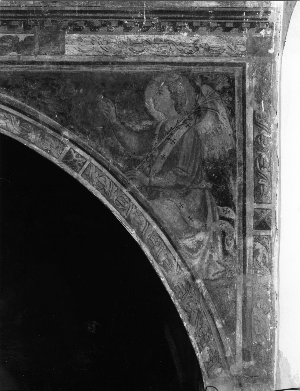 Annunciazione (dipinto murale, elemento d'insieme) di Bicci di Lorenzo (attribuito) (sec. XV)