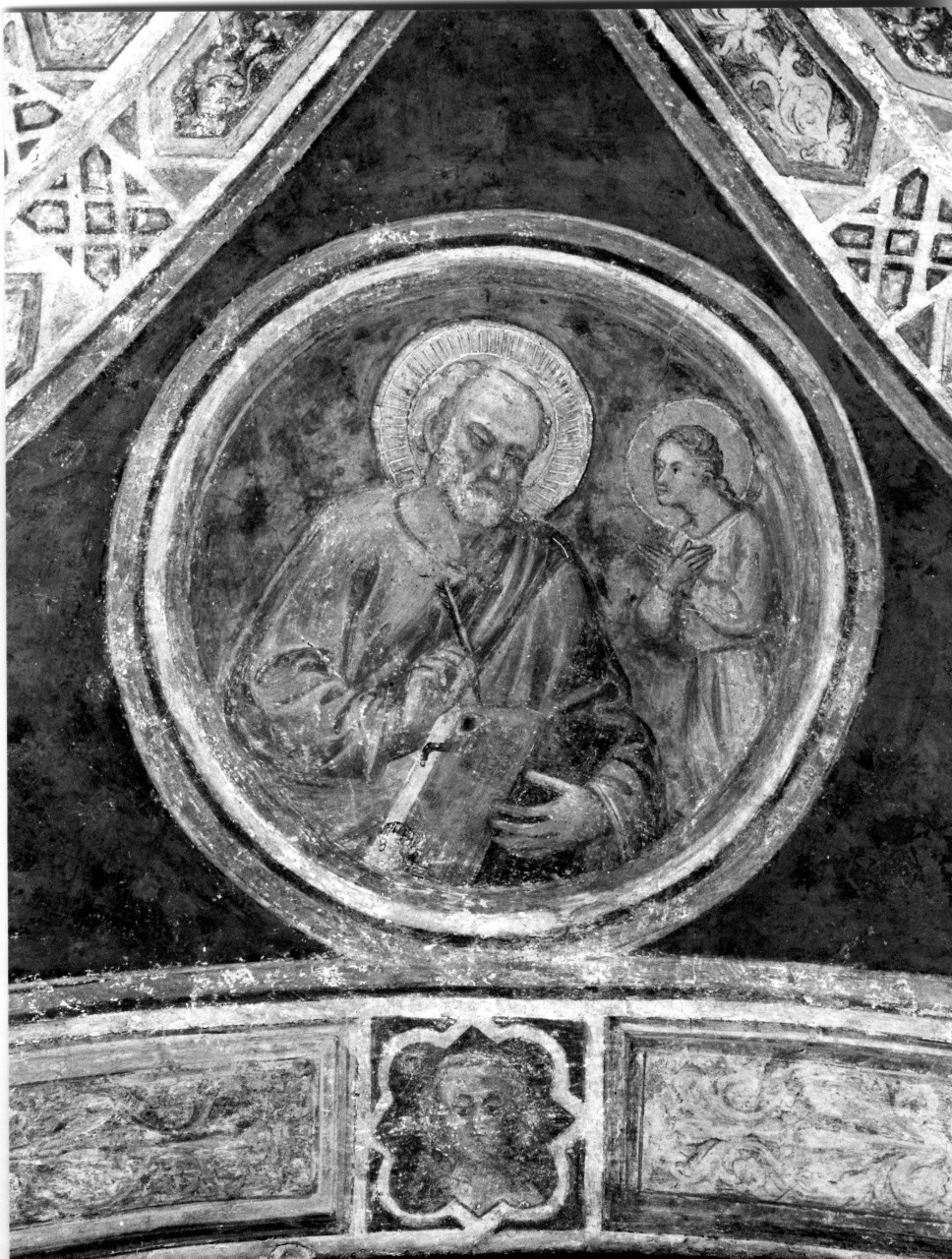 Evangelisti e Dottori della chiesa (dipinto murale, elemento d'insieme) di Bicci di Lorenzo (attribuito) (sec. XV)