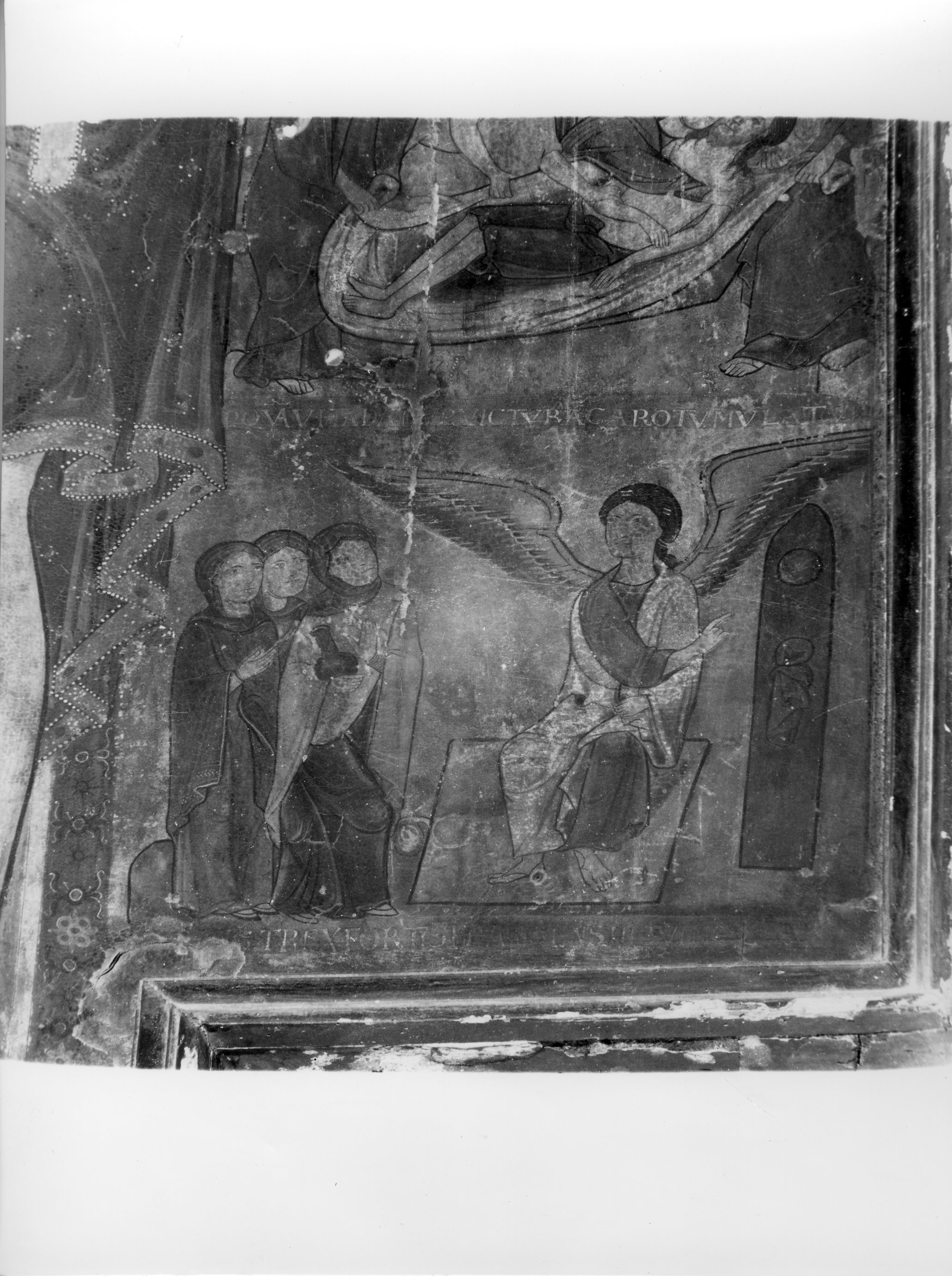 angelo annuncia la resurrezione alle pie donne (dipinto) - bottega fiorentina (fine/ inizio secc. XII/ XIII)