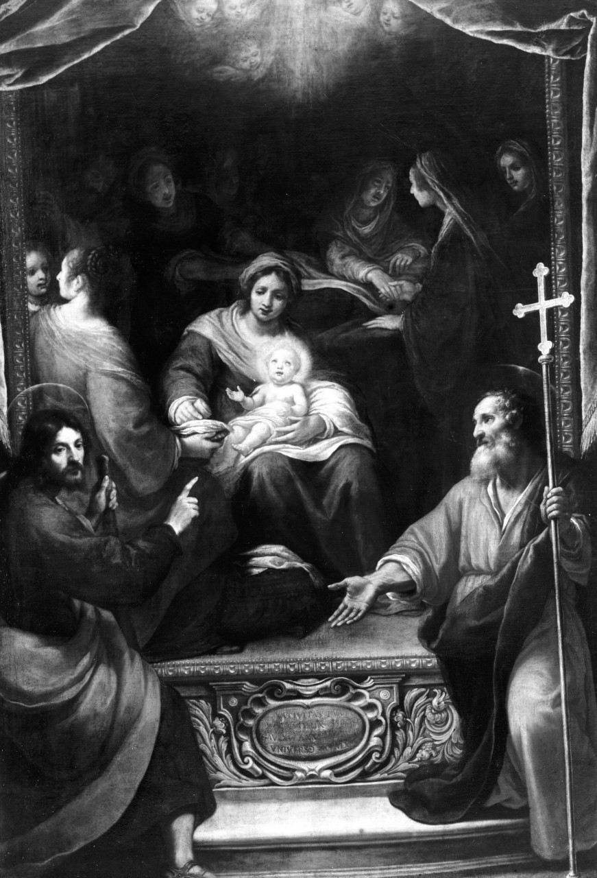 nascita di Maria Vergine (dipinto) di Rosselli Matteo (attribuito) (sec. XVII)