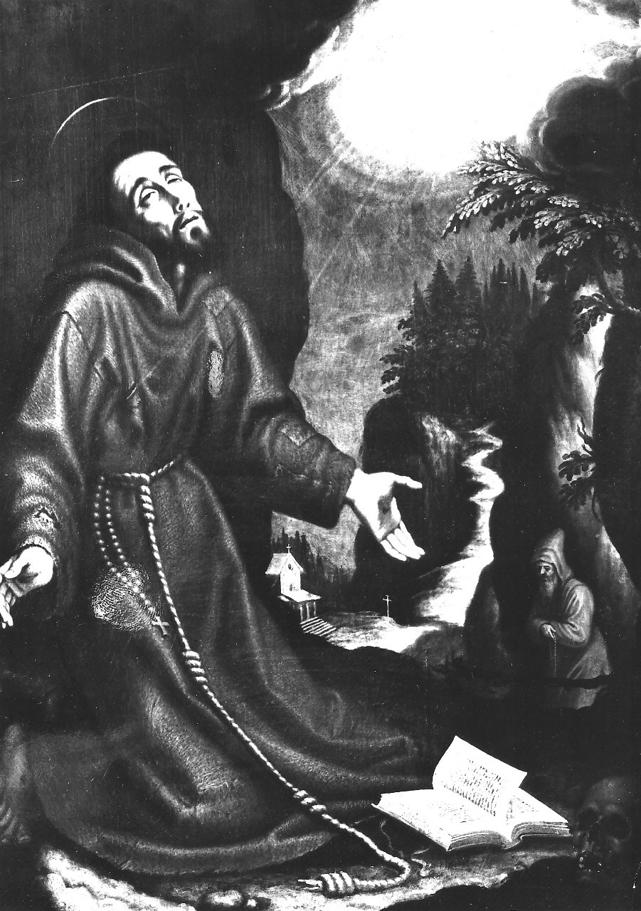 San Francesco d'Assisi riceve le stimmate (dipinto) di Sacchettini Simone (sec. XVII)
