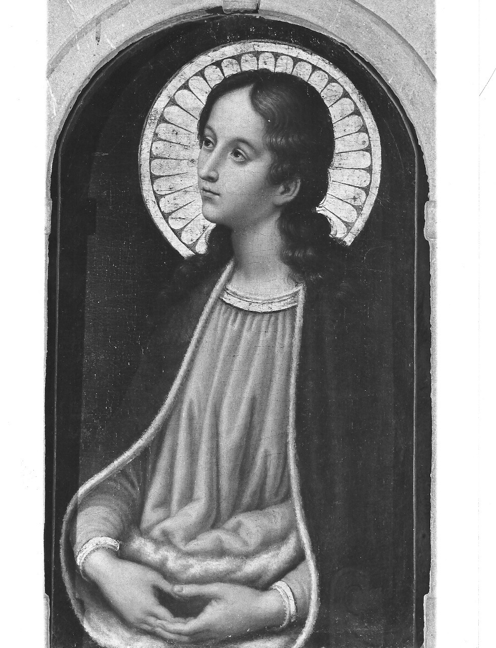 Madonna annunciata (dipinto, pendant) di Allori Cristofano (sec. XVII)