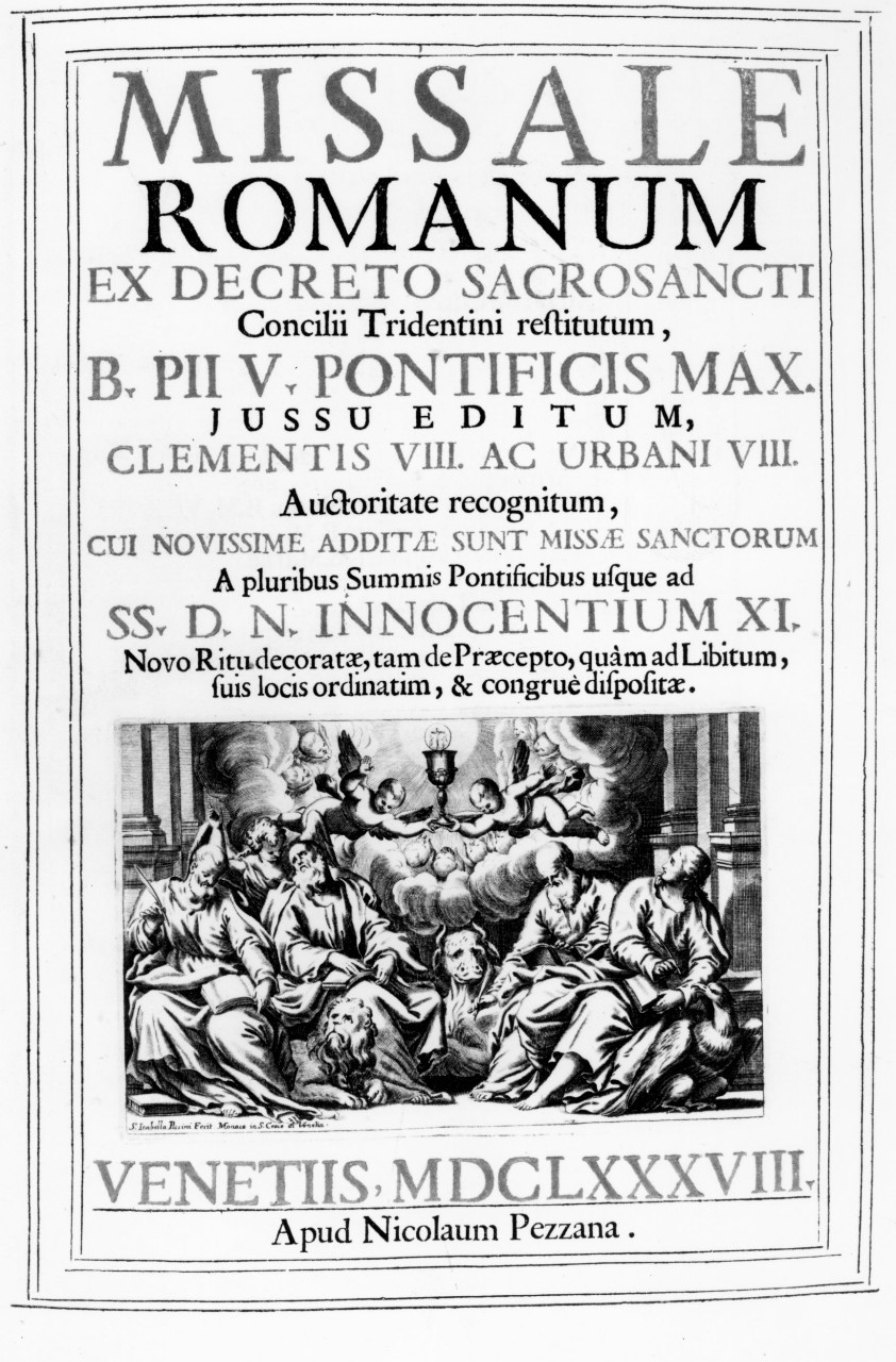 quattro evangelisti (stampa) di Piccini Isabella (suor) (sec. XVII)