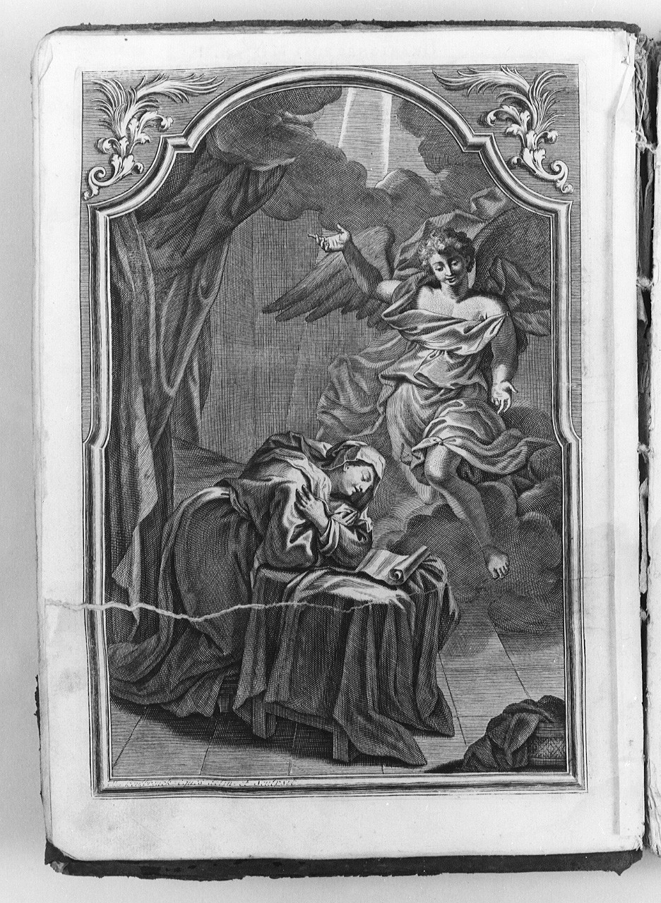 Annunciazione (stampa) di Heylbrouck Michael (sec. XVIII)
