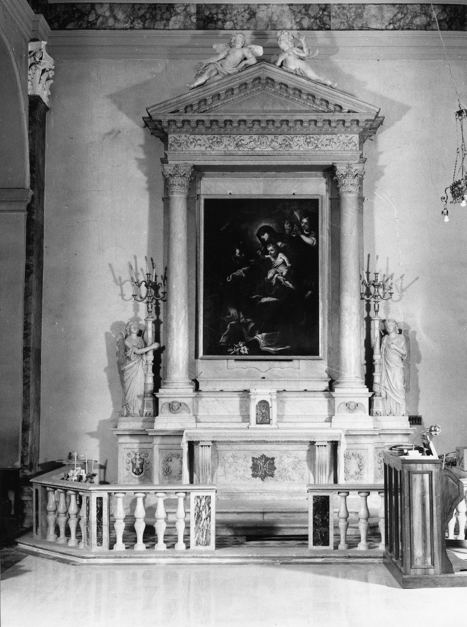 tabernacolo - a frontale architettonico - bottega toscana (ultimo quarto sec. XIX)