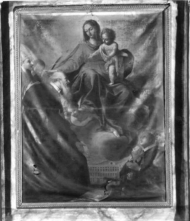 apparizione della Madonna a San Giovanni Gualberto (dipinto) di Veracini Agostino (metà sec. XVIII)