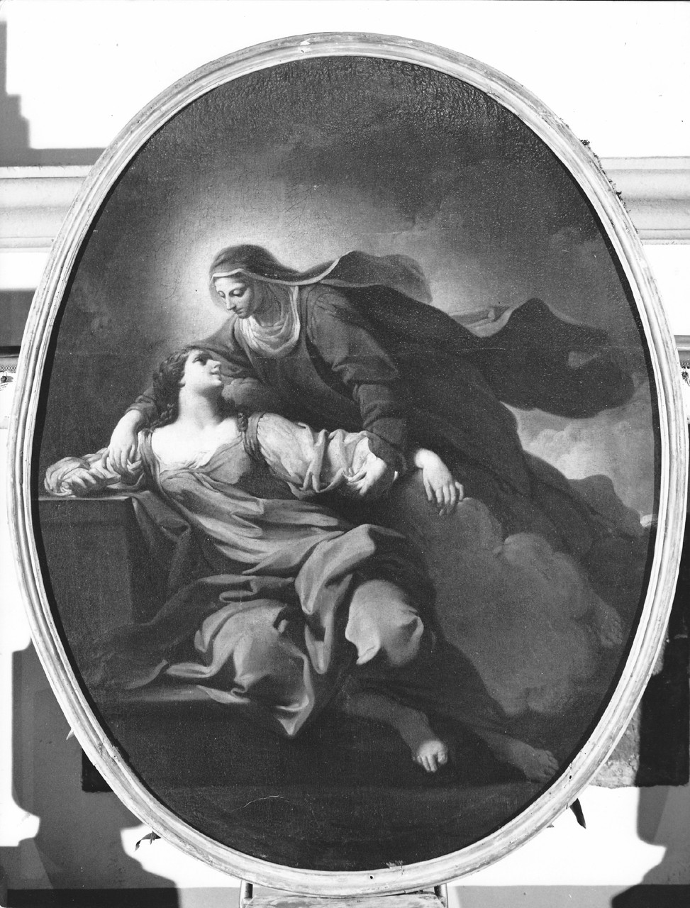 Santa Verdiana visita un'ammalata (dipinto) di Ferretti Giovanni Domenico (sec. XVIII)