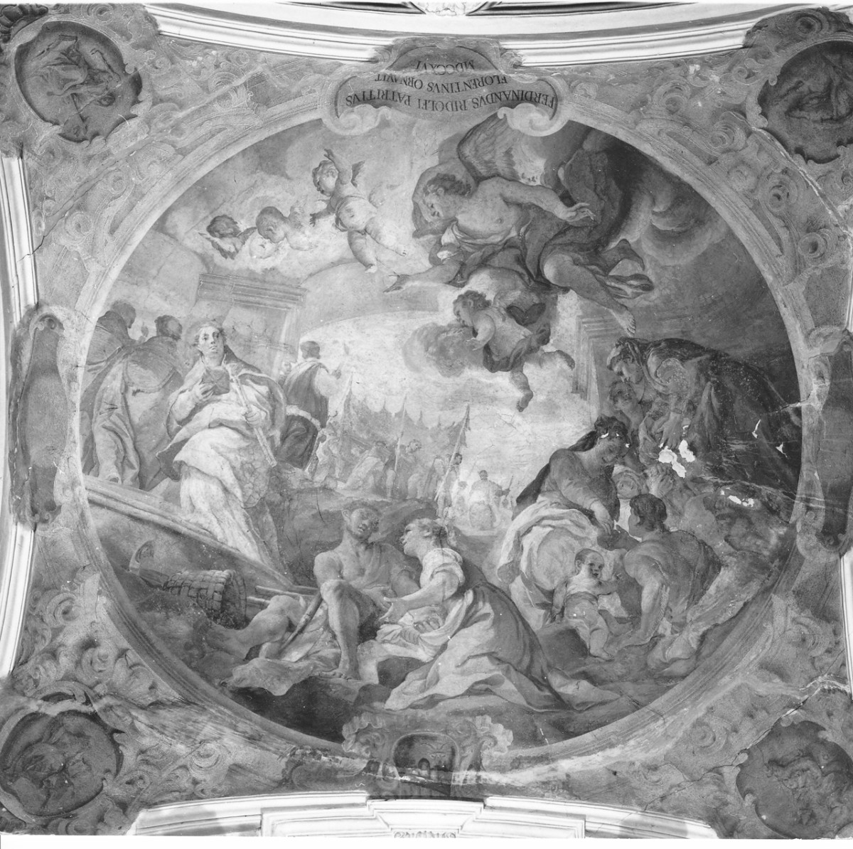 Il funerale di santa Verdiana (dipinto) di Lapi NiccolÃ² Francesco (sec. XVIII)