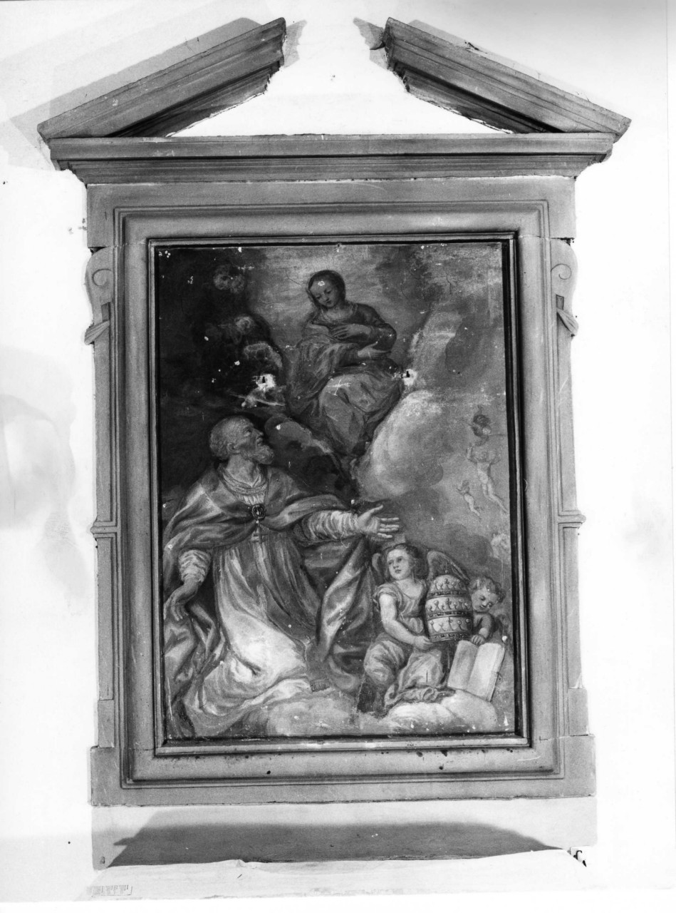 la visione di S. Gregorio (dipinto) - ambito italiano (fine/ inizio secc. XVIII/ XIX)