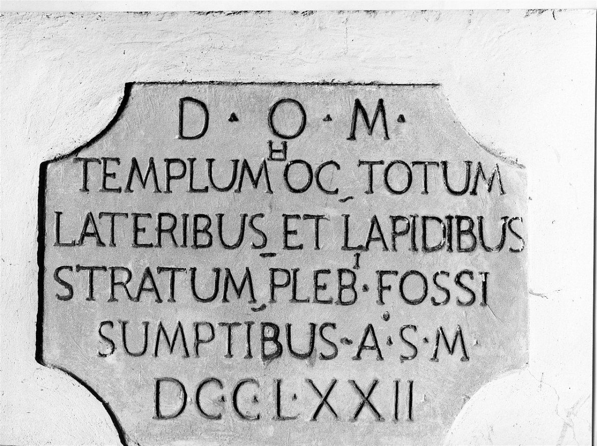 lapide commemorativa - artigianato toscano (terzo quarto sec. XVIII)