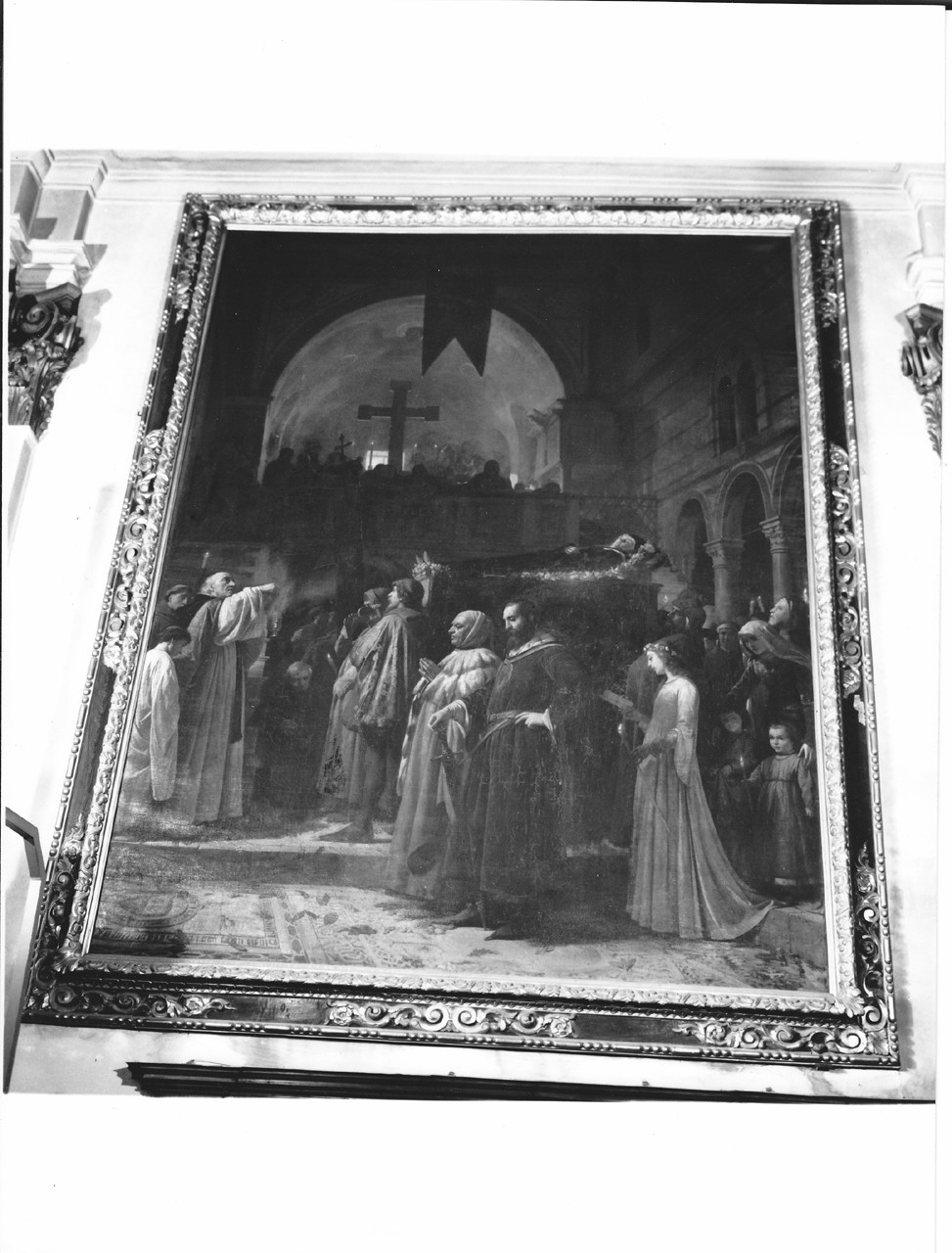 I funerali di santa Verdiana (dipinto) di Gatti Annibale (sec. XIX)