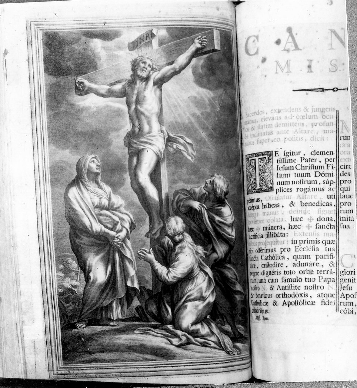 Cristo crocifisso (stampa) di Bloemaert Cornelis (sec. XVII)