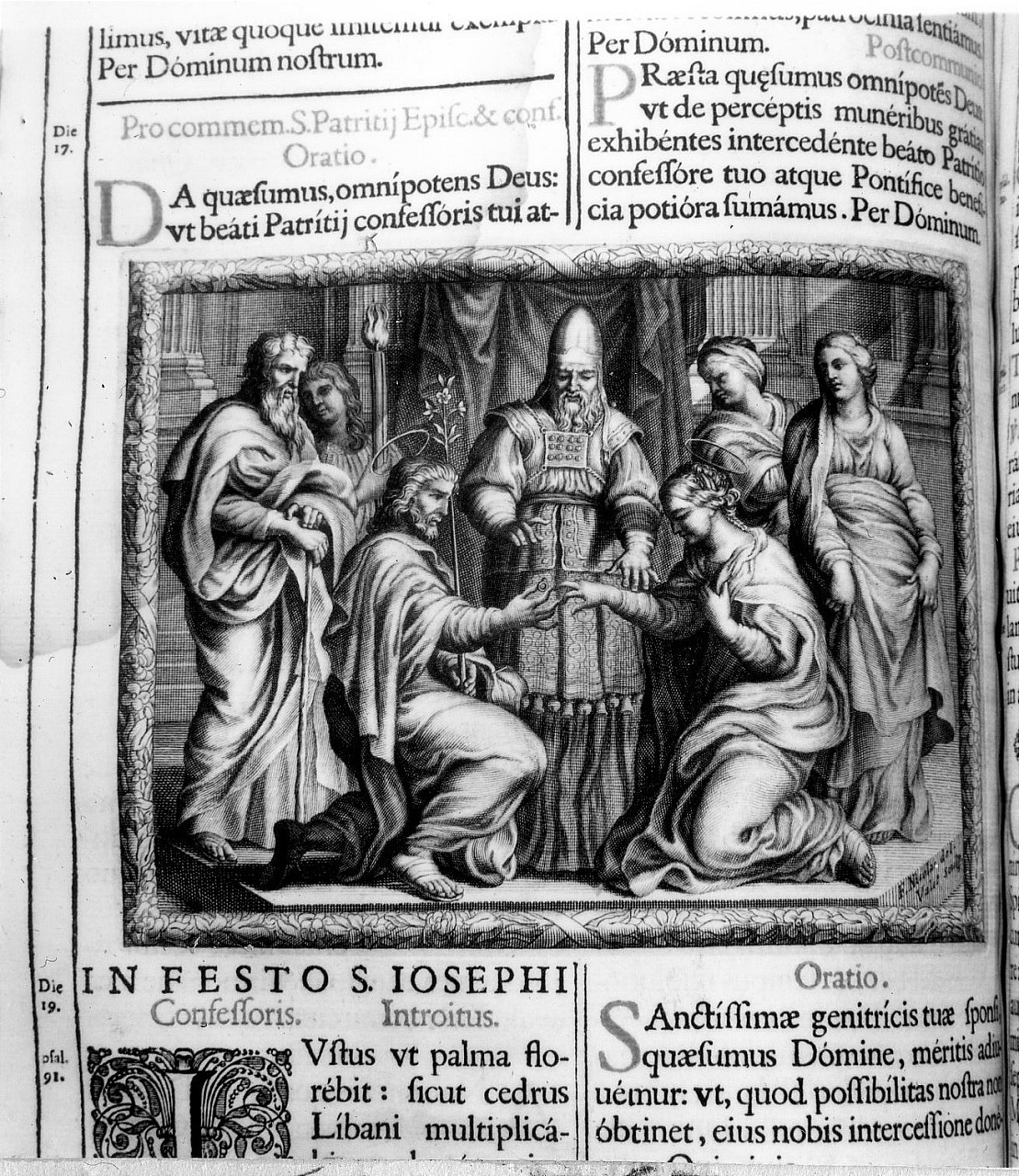 Sposalizio di Maria Vergine (stampa) di Valet Guillaume (sec. XVII)