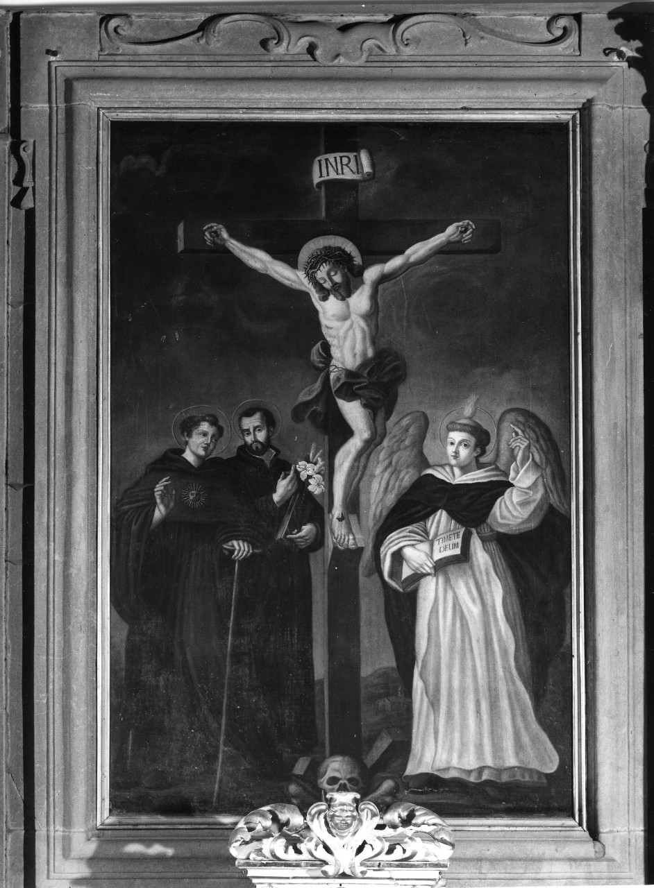 Cristo crocifisso tra Santi (dipinto) - manifattura toscana (sec. XVIII)