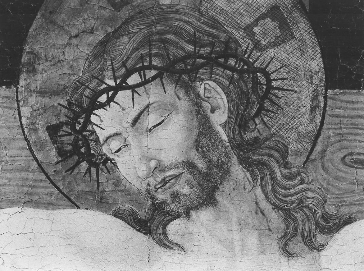 Cristo crocifisso (croce dipinta) di Cervelliera Giovanni detto Giovanni da Rovezzano (metà sec. XV)
