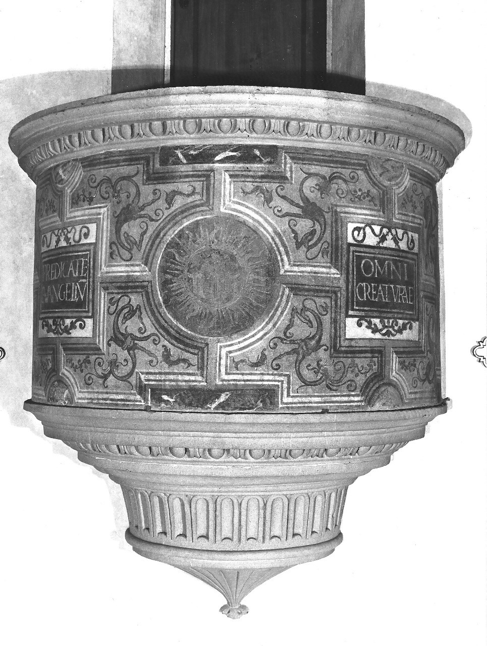 motivi decorativi vegetali (pulpito) - bottega toscana (fine sec. XV)