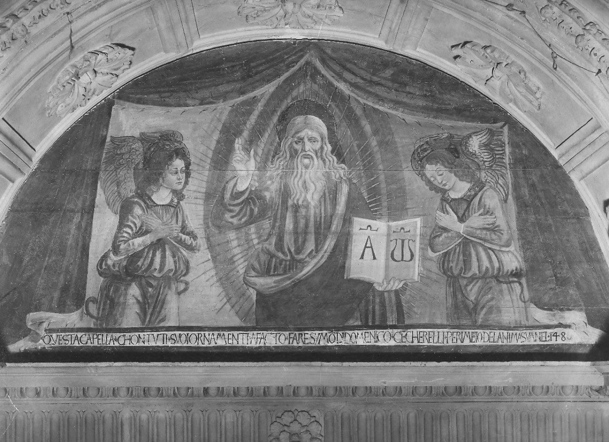 Dio Padre e angeli (dipinto) - ambito fiorentino (sec. XV)
