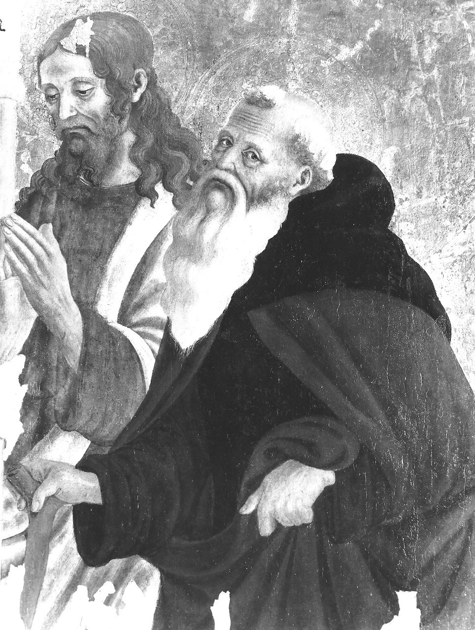 Madonna con Bambino in trono tra santi (dipinto) di Botticini Francesco (attribuito) (sec. XV)