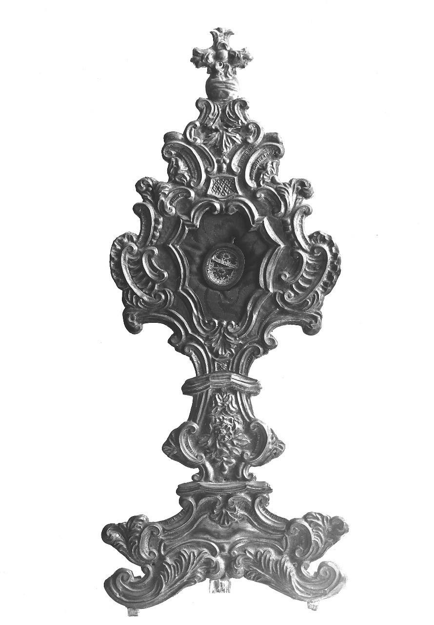 motivi decorativi floreali (reliquiario-ostensorio) - bottega toscana (fine sec. XVIII)