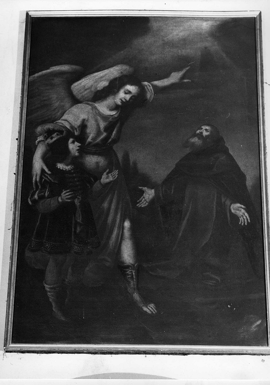 angelo custode e Sant'Antonio Abate (dipinto) - ambito fiorentino (sec. XVII)