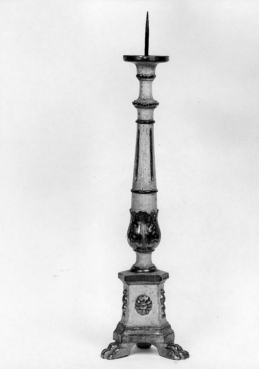 candeliere d'altare - bottega toscana (sec. XIX)