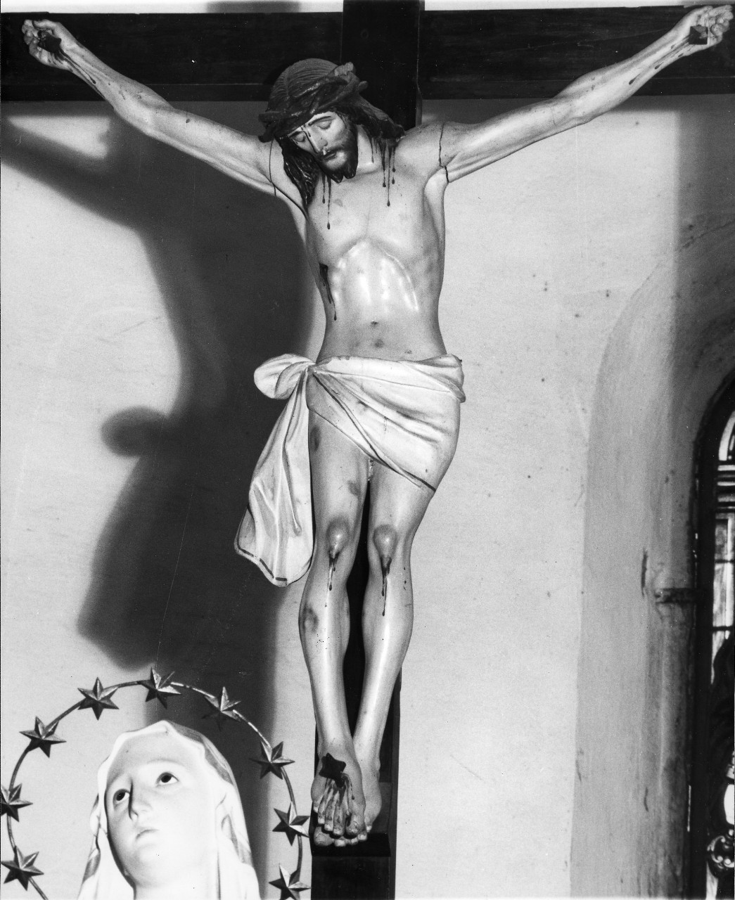 Cristo crocifisso dolente (scultura) - ambito tirolese (sec. XX)
