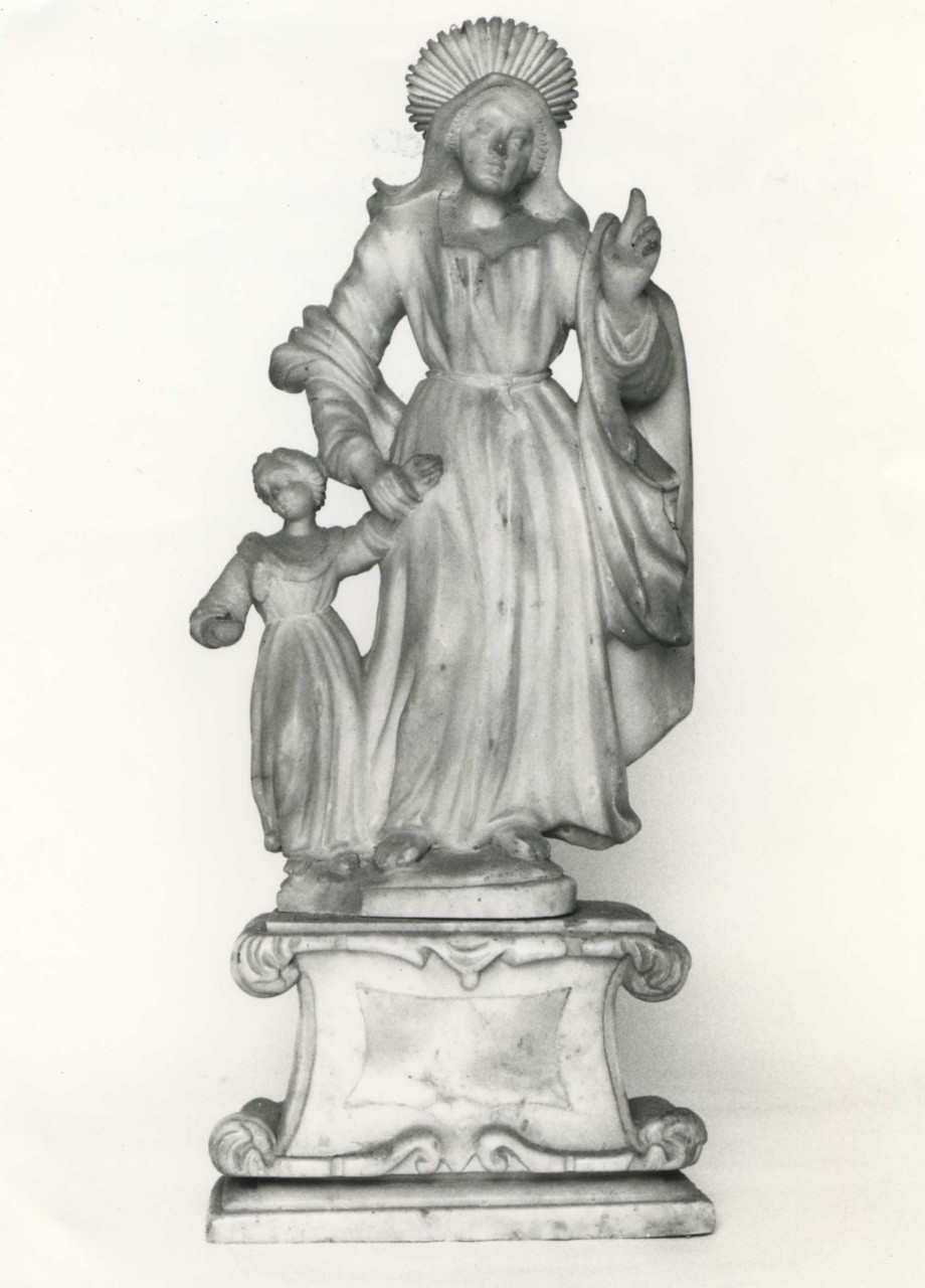 Sant'Anna con la Madonna Bambina (scultura, insieme) - ambito volterrano (sec. XIX)