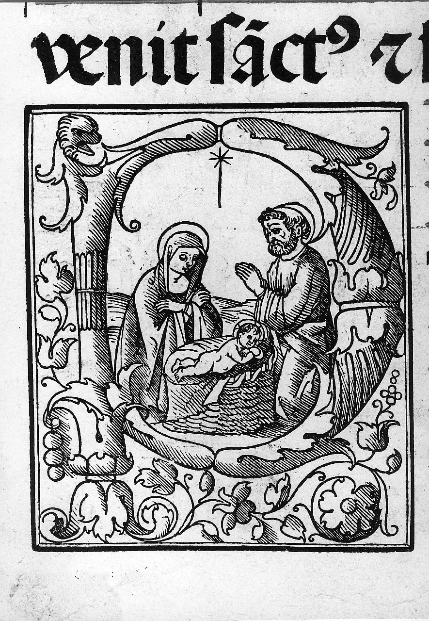 natività di Gesù (stampa) - ambito veneto (sec. XV)