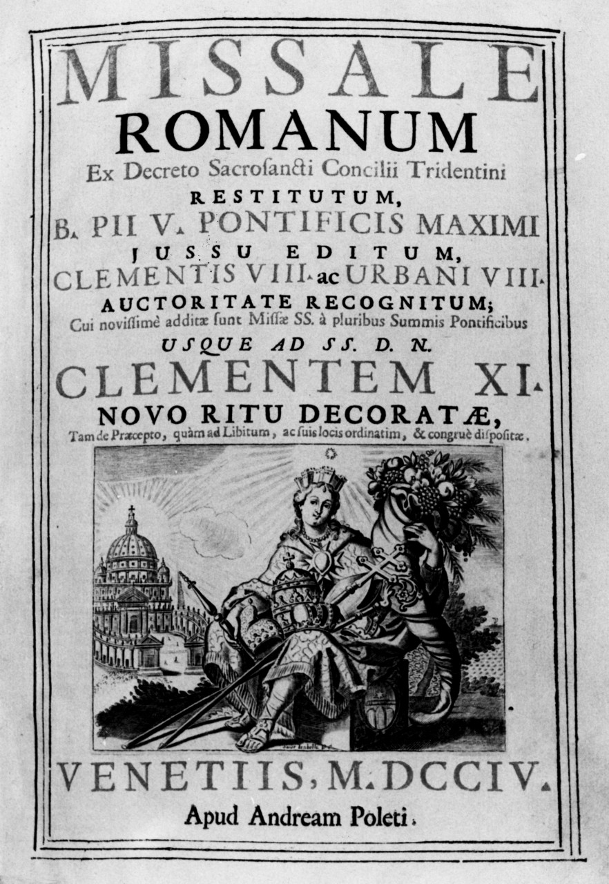 allegoria della Chiesa Romana (stampa) di Piccini Elisabetta detta Suor Isabella (sec. XVIII)