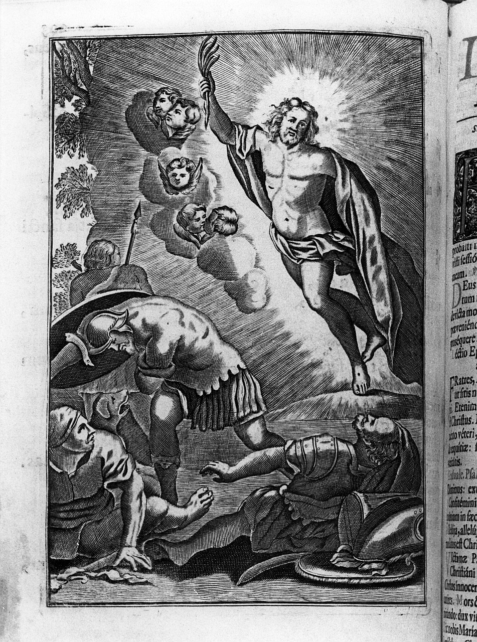 resurrezione di Cristo (stampa) di Piccini Elisabetta detta Suor Isabella (sec. XVIII)