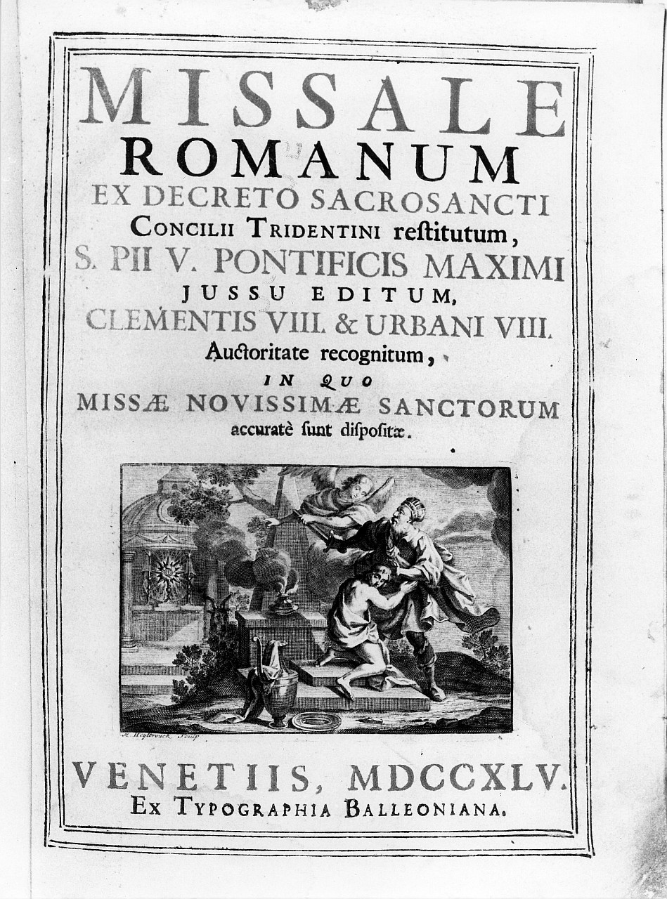 sacrificio di Isacco (stampa) di Beylbrouck J. M (sec. XVIII)