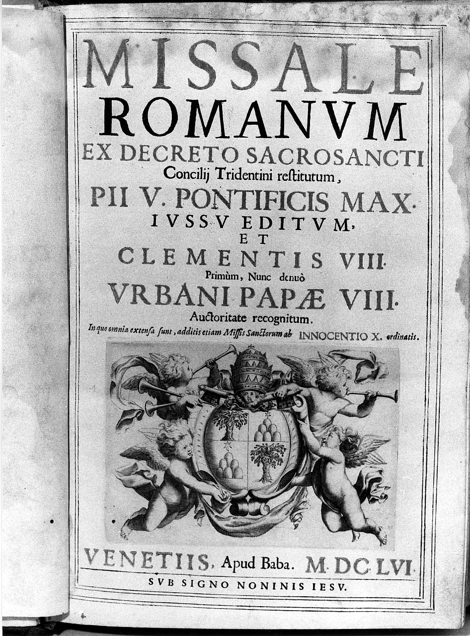 stemma papale di Alessandro VII (stampa) - ambito italiano (sec. XVII)