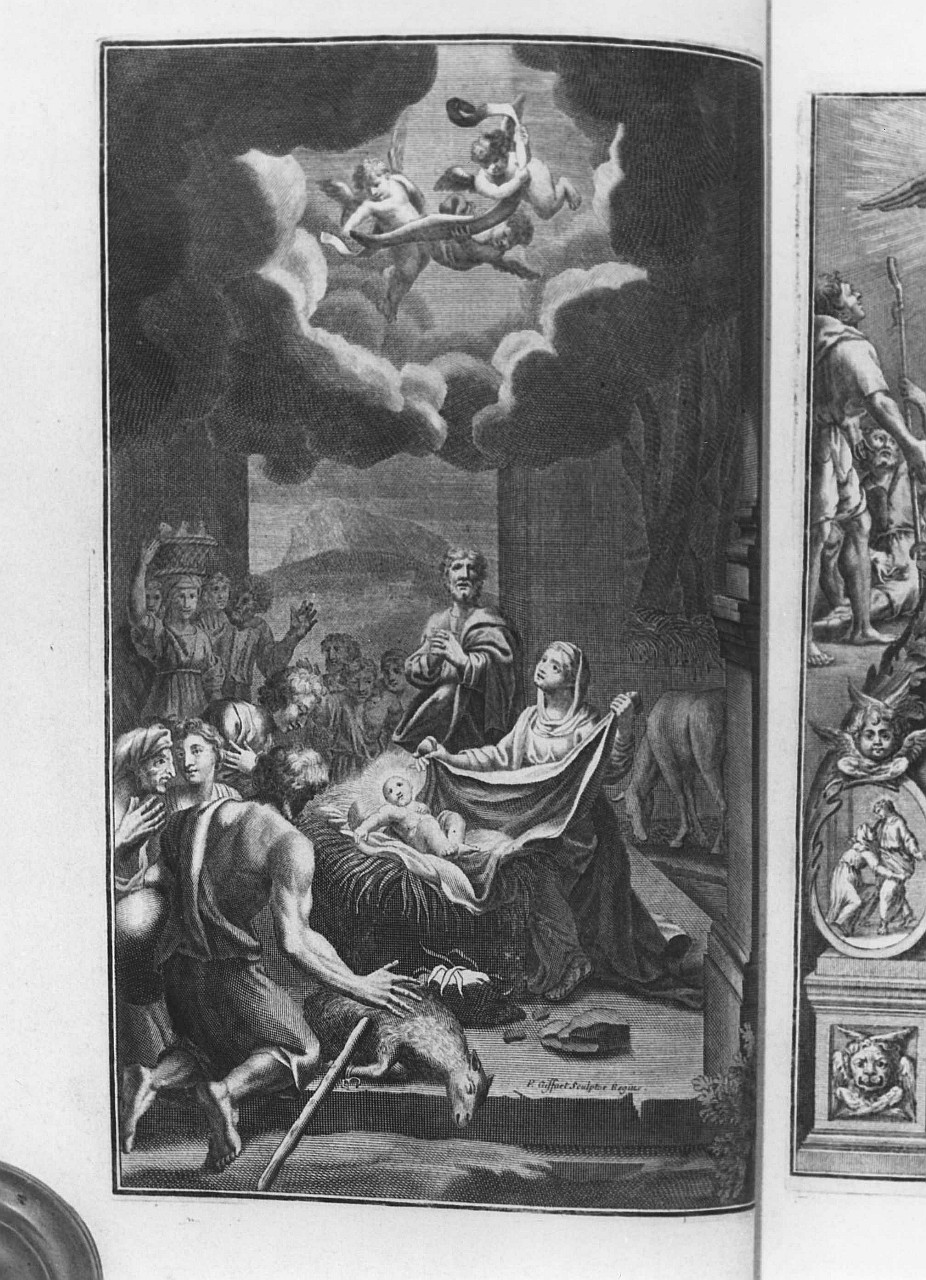 natività di Gesù (stampa) di Giffart Pierre (sec. XVII)