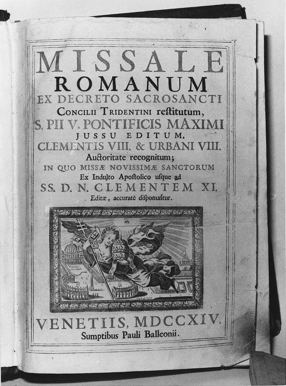 allegoria della Chiesa di Roma (stampa) di Piccini Elisabetta detta Suor Isabella (sec. XVIII)