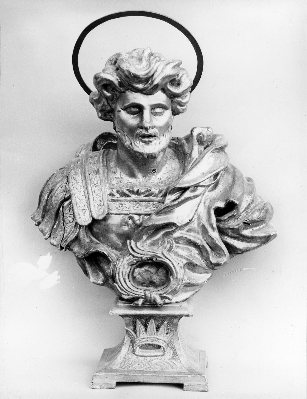 reliquiario - a busto - bottega toscana (sec. XVIII, sec. XIX)