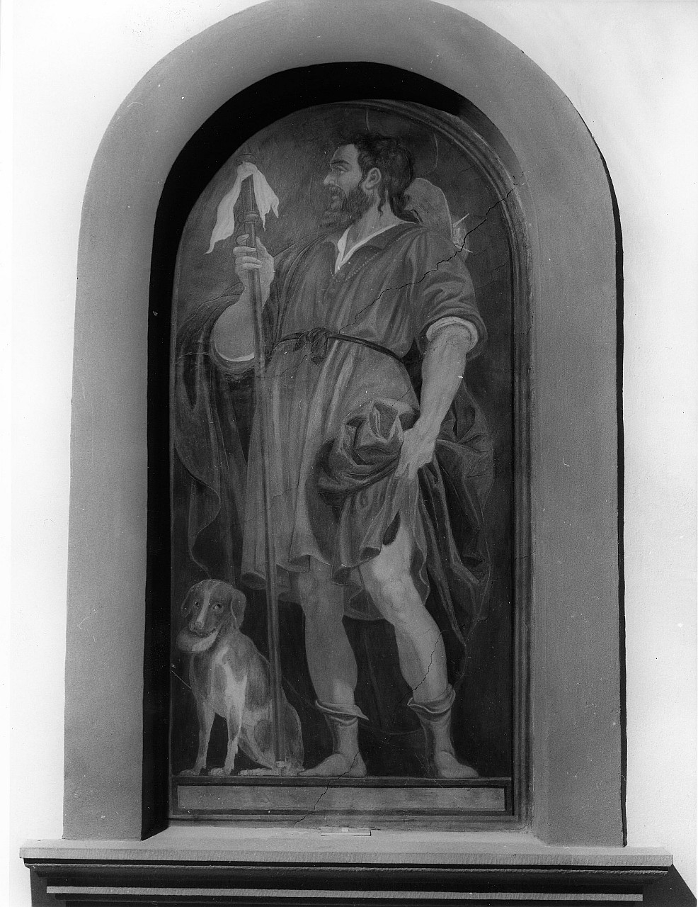 San Rocco (dipinto, insieme) di Pagani Gregorio (attribuito) (fine sec. XVI)