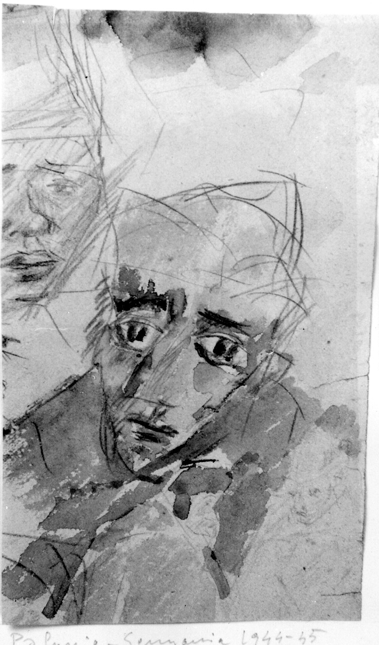 ritratti maschili (disegno) di Carmignani Virgilio (sec. XX)