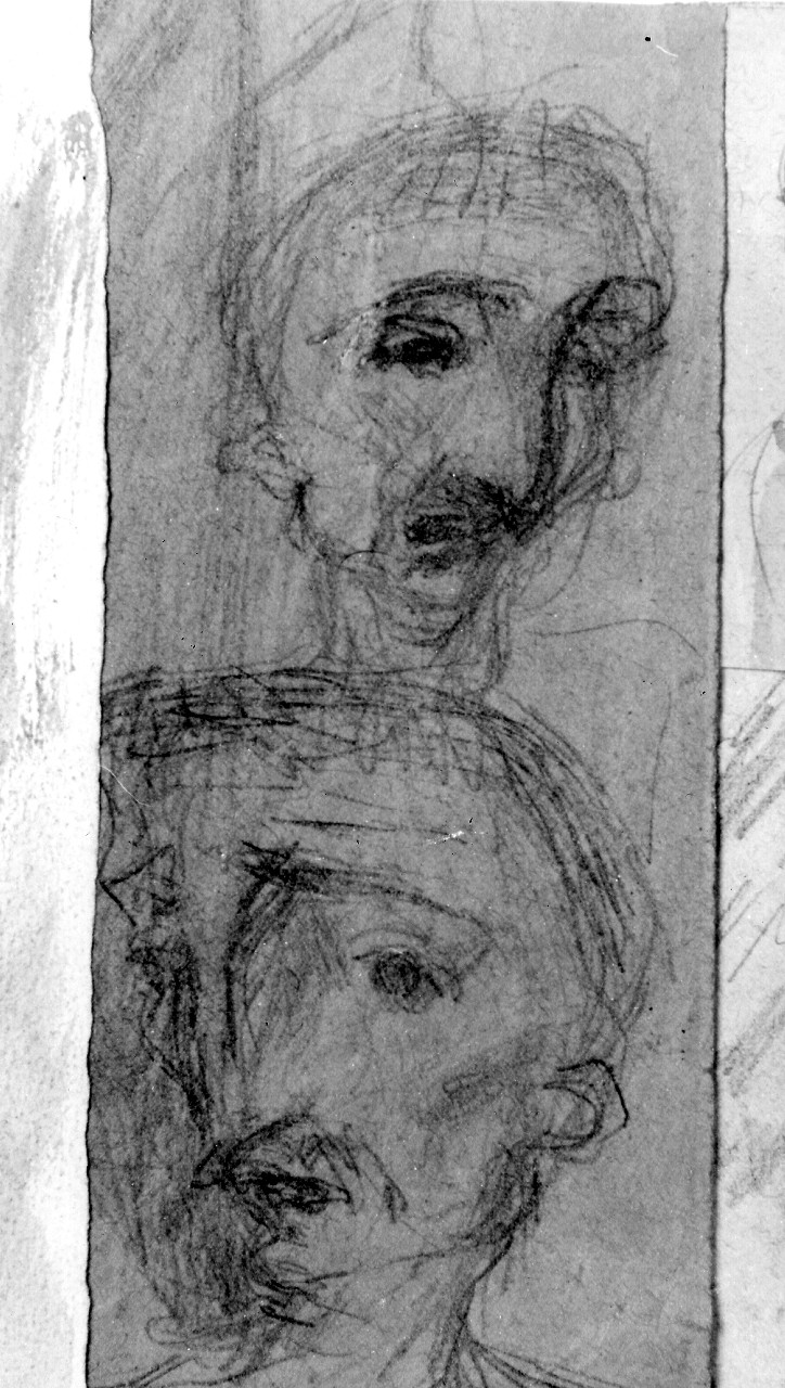 ritratti maschili (disegno) di Carmignani Virgilio (sec. XX)