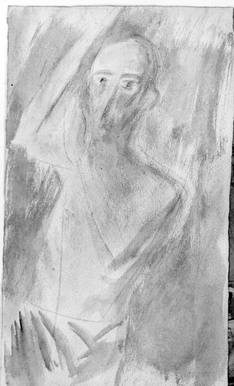 figura maschile (disegno) di Carmignani Virgilio (sec. XX)