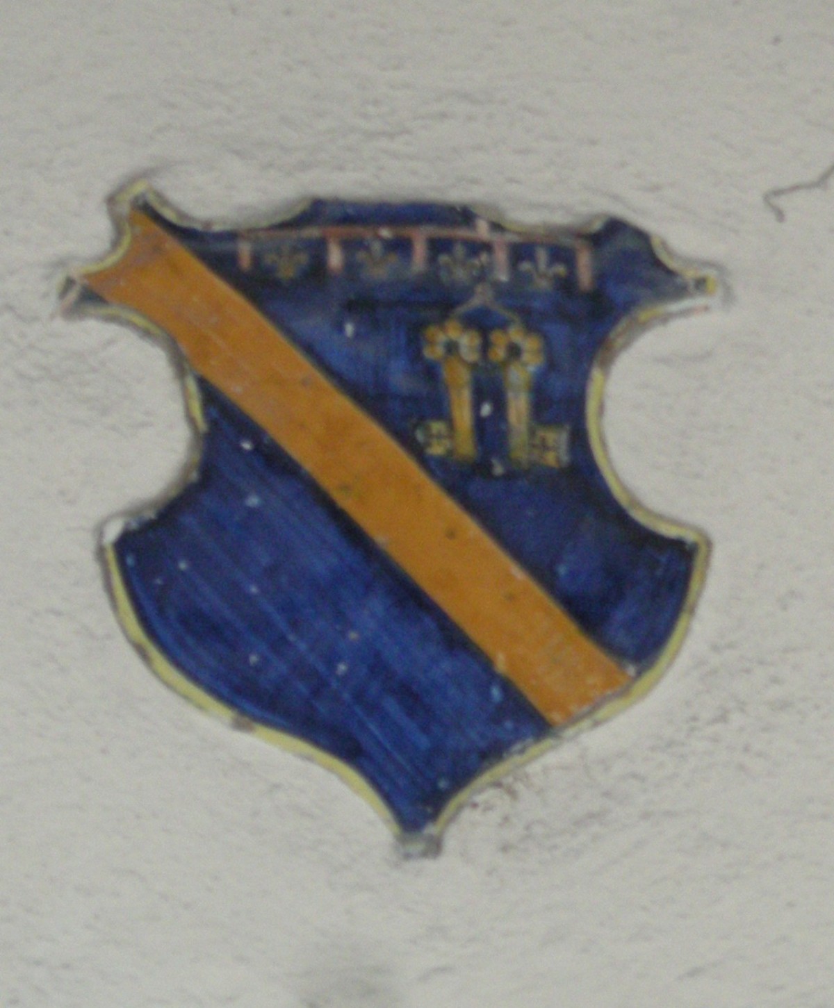 Stemma della famiglia Dei, stemma (rilievo) - manifattura montelupese (sec. XVII)