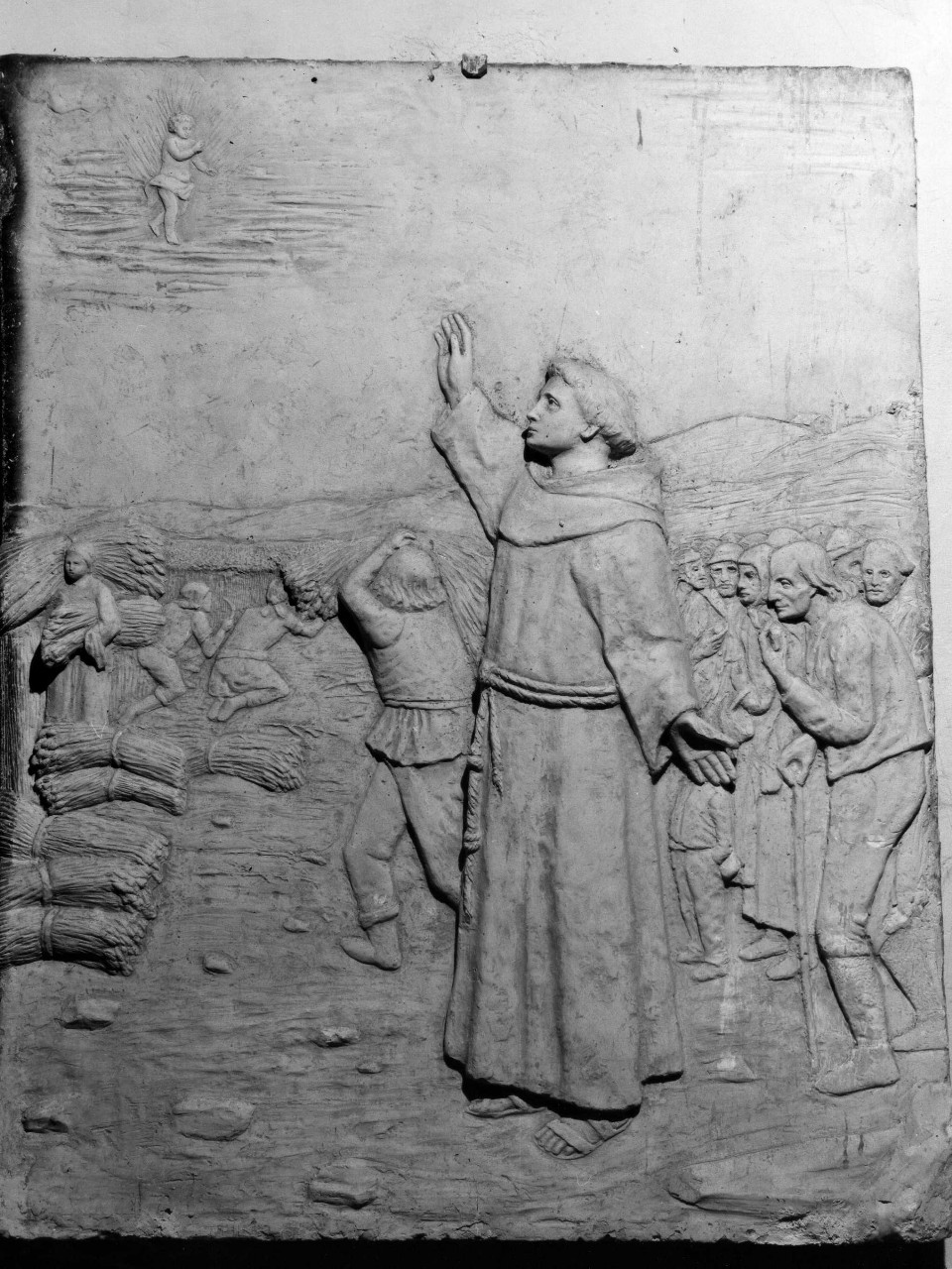 miracolo di Sant'Antonio da Padova (rilievo) di Rossi Edoardo (secc. XIX/ XX)